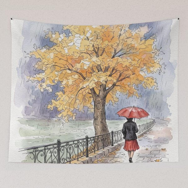Item preview, Rainy day at the riverbank designed and sold by sid1802.