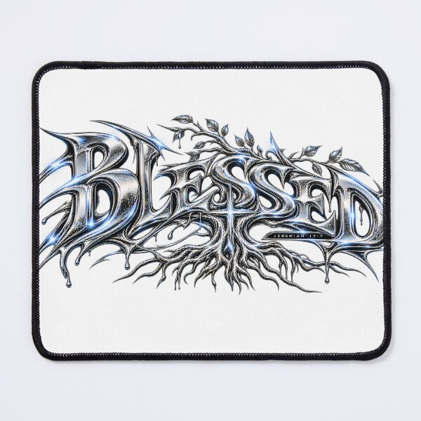 Item preview, Blessed Jeremiah 17:7 Chrome Christian T-Shirt designed and sold by PrayerWarriorUSA.