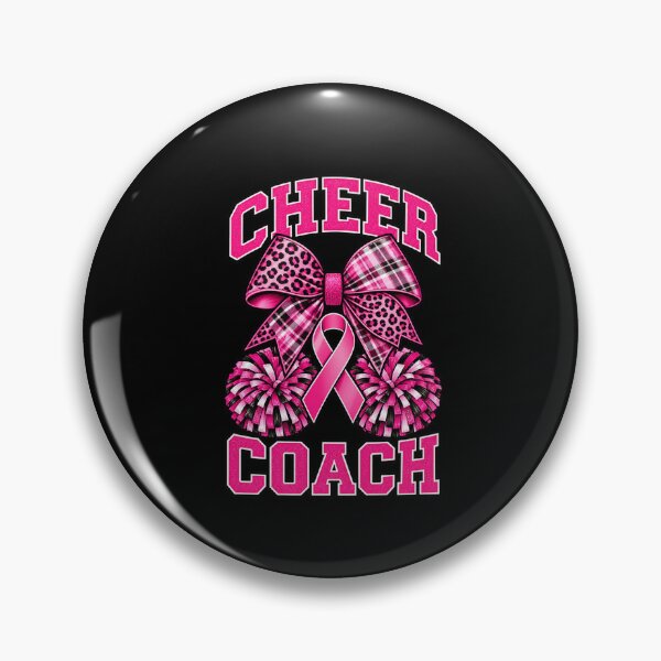 Item preview, Cheer Coach Breast Cancer Awareness Pink Ribbon Cheerleading designed and sold by Whirx.