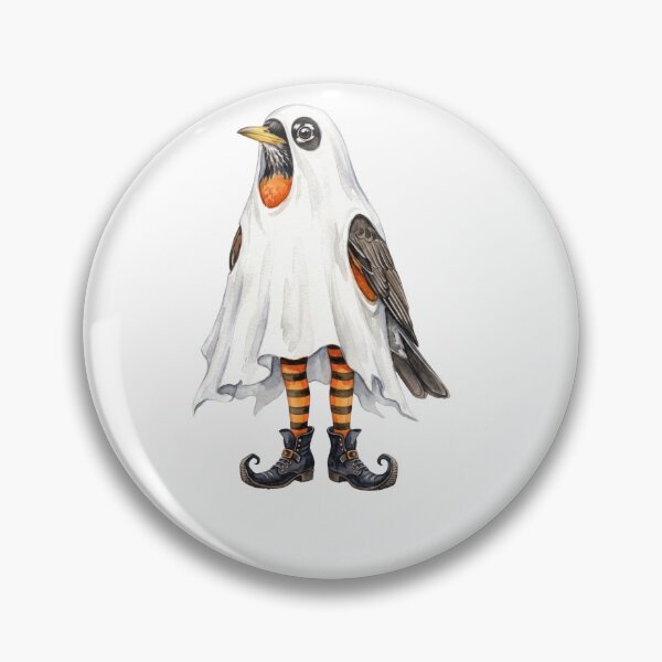 Item preview, Ghost Bird Halloween Sheet designed and sold by Tiffany Roy.