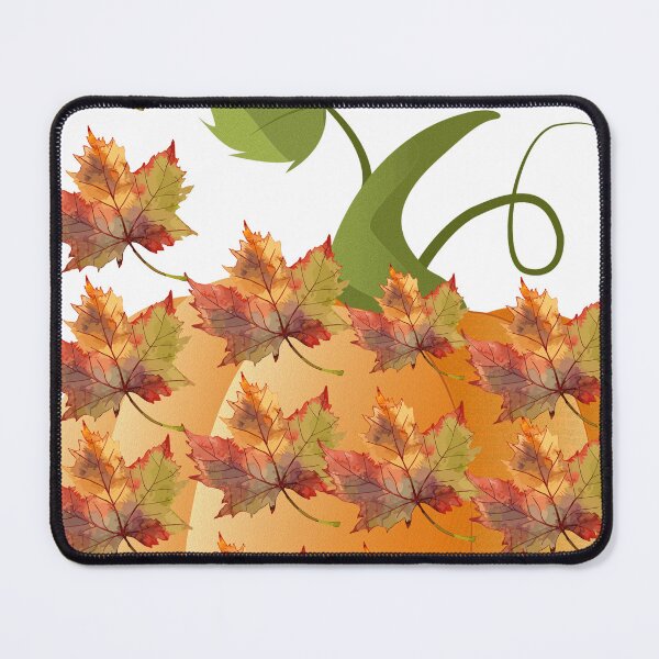 Item preview, Giant Pumpkin And Fall Leaves Aesthetic Pattern designed and sold by hepopatterns.