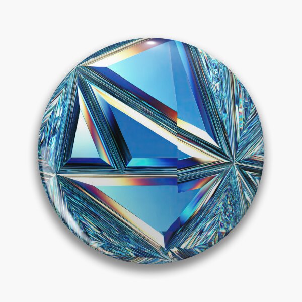 Item preview, Cobalt Blue Geometric Faceted Mirror Pattern designed and sold by Piotrek0001.