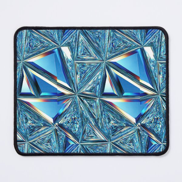 Item preview, Cobalt Blue Geometric Faceted Mirror Pattern designed and sold by Piotrek0001.