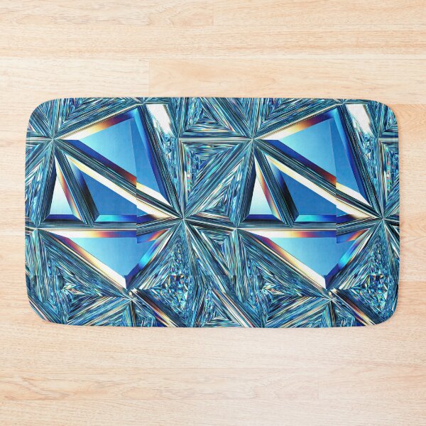 Item preview, Cobalt Blue Geometric Faceted Mirror Pattern designed and sold by Piotrek0001.