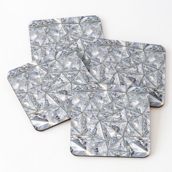 Item preview, Sharp Geometric Silver Mirror Facet Design designed and sold by Piotrek0001.