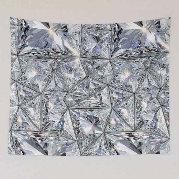 Item preview, Sharp Geometric Silver Mirror Facet Design designed and sold by Piotrek0001.