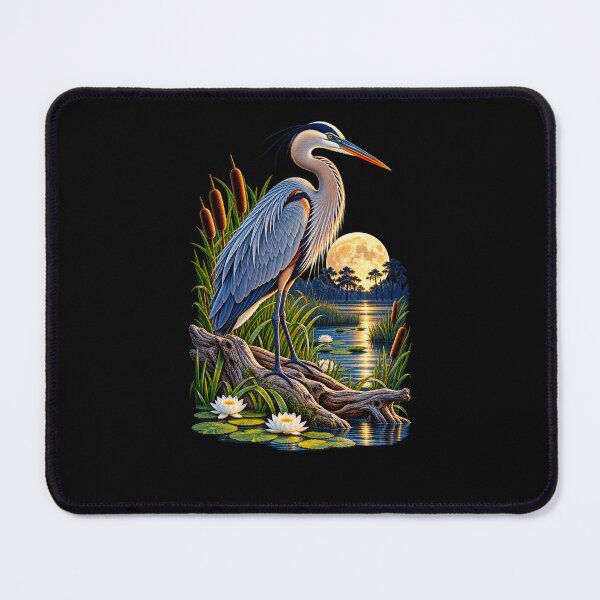 Item preview, Heron Beneath Moonlight designed and sold by RockitBaby.