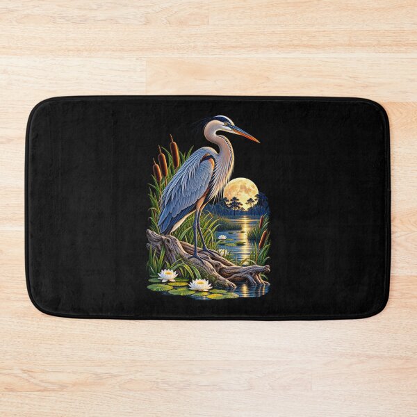 Item preview, Heron Beneath Moonlight designed and sold by RockitBaby.