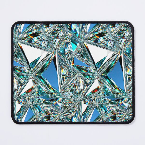 Item preview, Aqua Turquoise and Silver Prismatic Shards designed and sold by Piotrek0001.