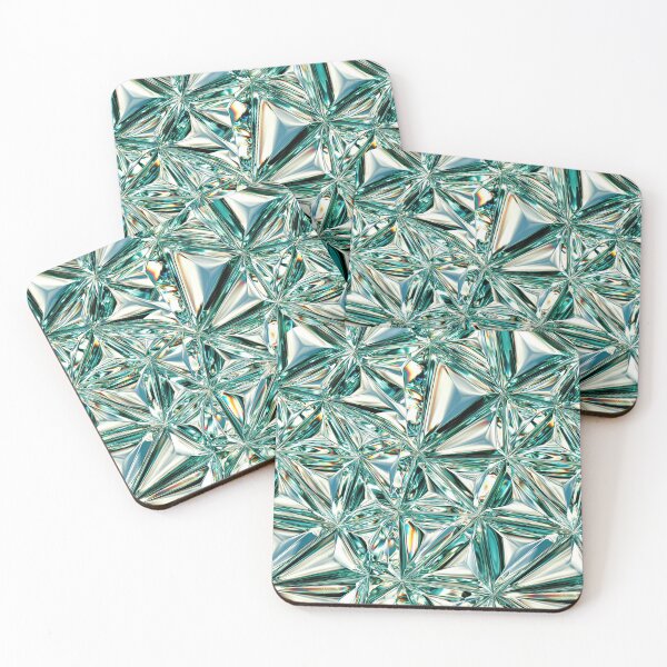 Item preview, Mint Green Emerald Cut Crystal Pattern designed and sold by Piotrek0001.