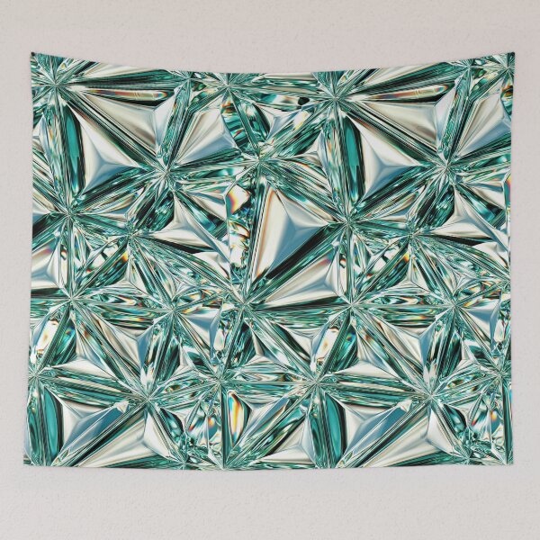 Item preview, Mint Green Emerald Cut Crystal Pattern designed and sold by Piotrek0001.