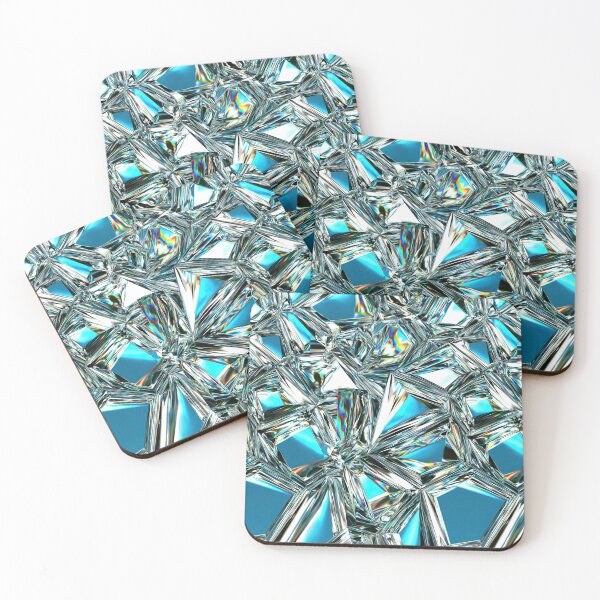 Item preview, Teal Cyan Faceted Diamond Crystal Design designed and sold by Piotrek0001.