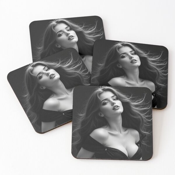 Item preview, Ravishing Fayth | Black and White Beauty Portrait designed and sold by KasaHunterHarem.