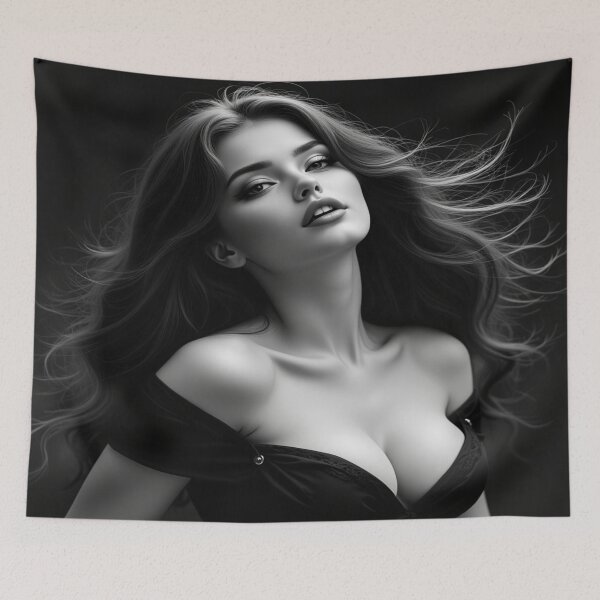 Item preview, Ravishing Fayth | Black and White Beauty Portrait designed and sold by KasaHunterHarem.