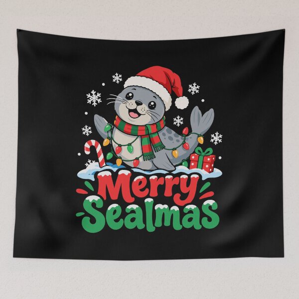 Item preview, Merry Sealmas Cute Christmas Seal Holiday designed and sold by mraihan.