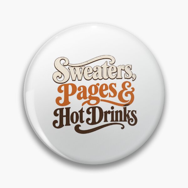 Item preview, Sweaters Pages Hot Drinks Autumn Bookish Retro designed and sold by Coffread.