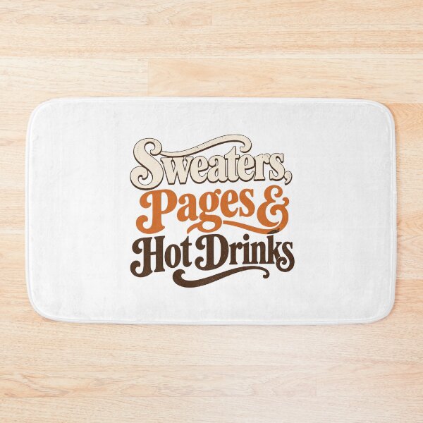 Item preview, Sweaters Pages Hot Drinks Autumn Bookish Retro designed and sold by Coffread.