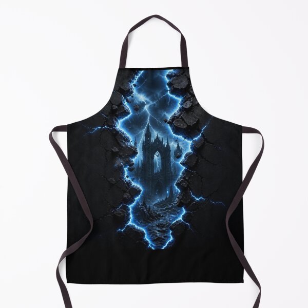 Item preview, Ruined Gothic Cathedral Lightning Fissure Crack Frame Graphic designed and sold by LazyDayzCo.