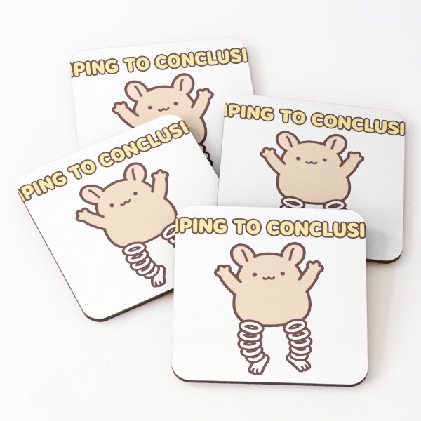 Item preview, Funny Chibi Jerboa Jumping Jumping To Conclusions Meme Sticker designed and sold by xiaoxiaochibi.