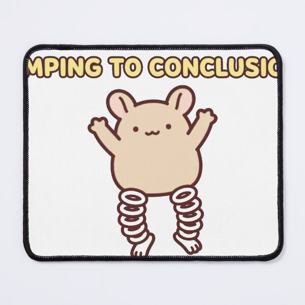 Item preview, Funny Chibi Jerboa Jumping Jumping To Conclusions Meme Sticker designed and sold by xiaoxiaochibi.