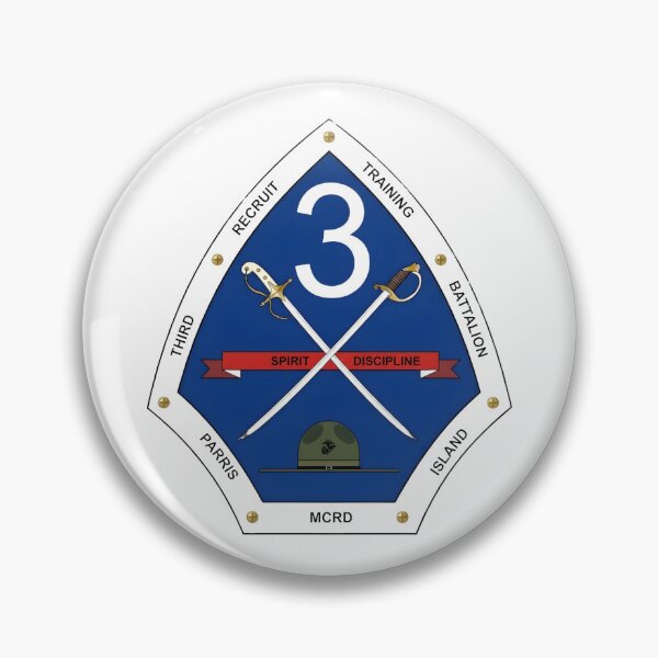 Item preview, USMC 3rd Recruit Training Battalion MCRD Parris Island Emblem    designed and sold by CharlieDesings.