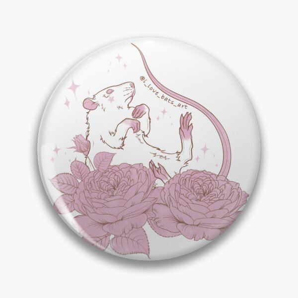 Item preview, Rat in flowers designed and sold by ILoveBatsArt.