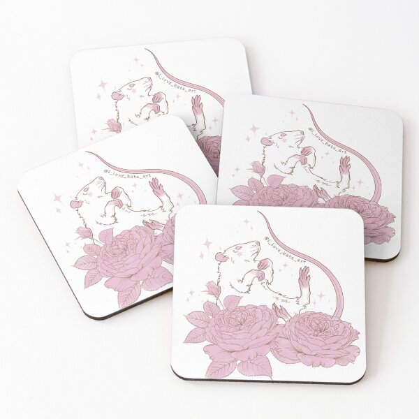 Item preview, Rat in flowers designed and sold by ILoveBatsArt.