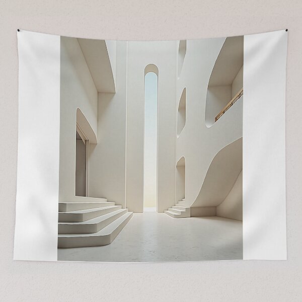 Item preview, Minimalist Architectural Atrium Arches Art designed and sold by profustock.