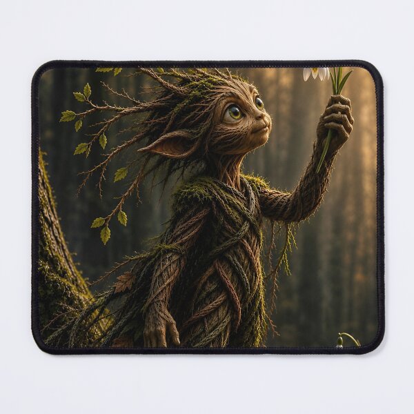 Item preview, Forest Spirit Holding a Snowdrop designed and sold by JUTElCONIC.