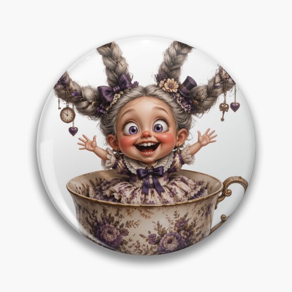 Item preview, Cute girl character sitting a gigantic teacup designed and sold by NBazilenco.