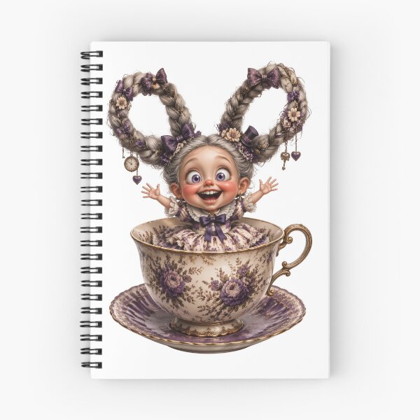 Item preview, Cute girl character sitting a gigantic teacup designed and sold by NBazilenco.