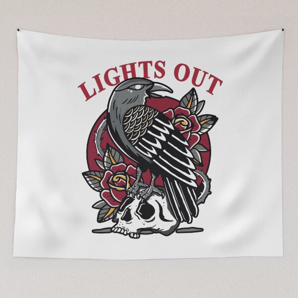 Item preview, Mile Higher Merch Lights Out Crow designed and sold by Friendlyodditi.