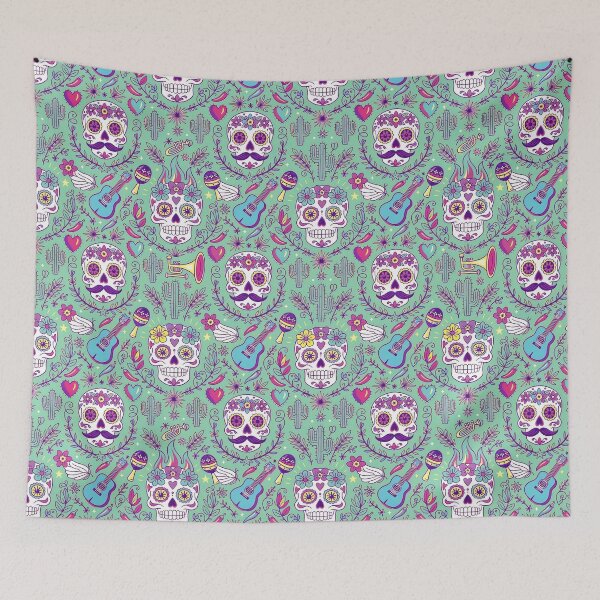 Item preview, Cosmic sugar skull festival kinetic day of the dead designed and sold by Andimoot.
