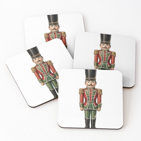 Item preview, Vintage Wooden Nutcracker Soldier - Retro Christmas Toy Tee designed and sold by KERK Art and Design.