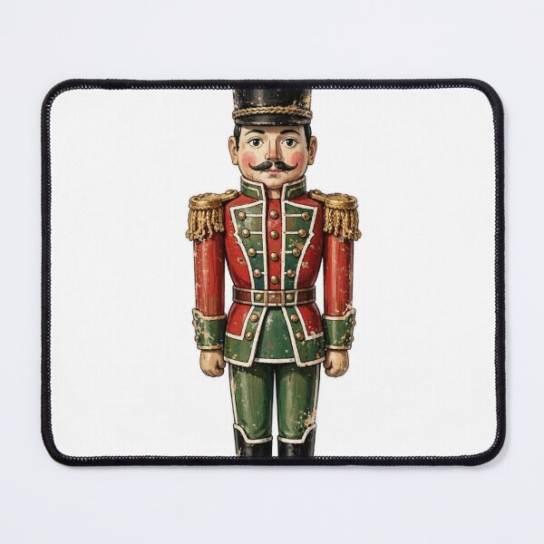 Item preview, Vintage Wooden Nutcracker Soldier - Retro Christmas Toy Tee designed and sold by KERK Art and Design.
