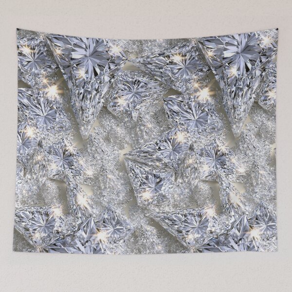 Item preview, Flowing Diamond Crystal Wave Relief Art designed and sold by Piotrek0001.