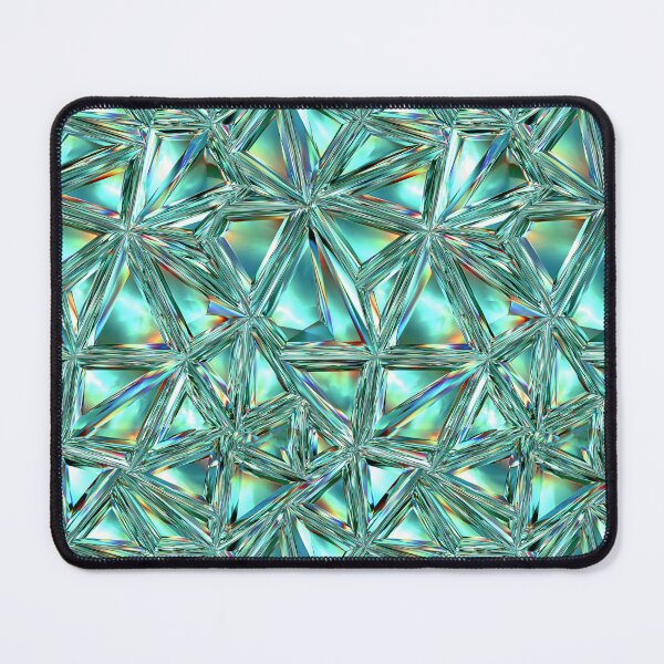 Item preview, Iridescent Mint Green Crystal Prism Pattern designed and sold by Piotrek0001.