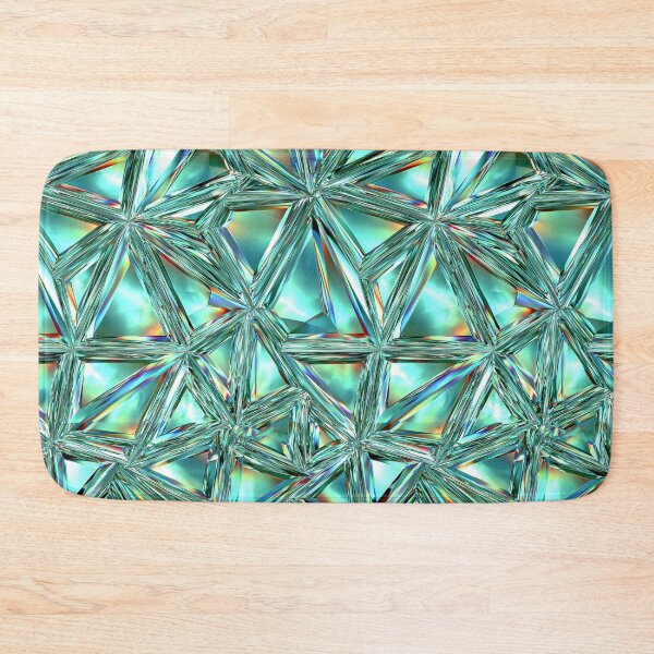 Item preview, Iridescent Mint Green Crystal Prism Pattern designed and sold by Piotrek0001.
