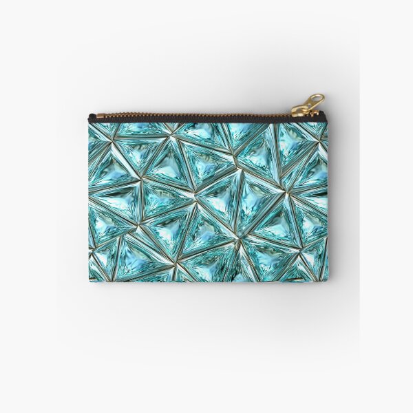 Item preview, Aqua Turquoise Geometric Crystal Tile Pattern designed and sold by Piotrek0001.