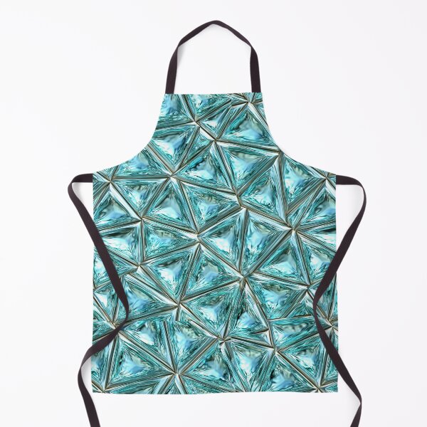 Item preview, Aqua Turquoise Geometric Crystal Tile Pattern designed and sold by Piotrek0001.