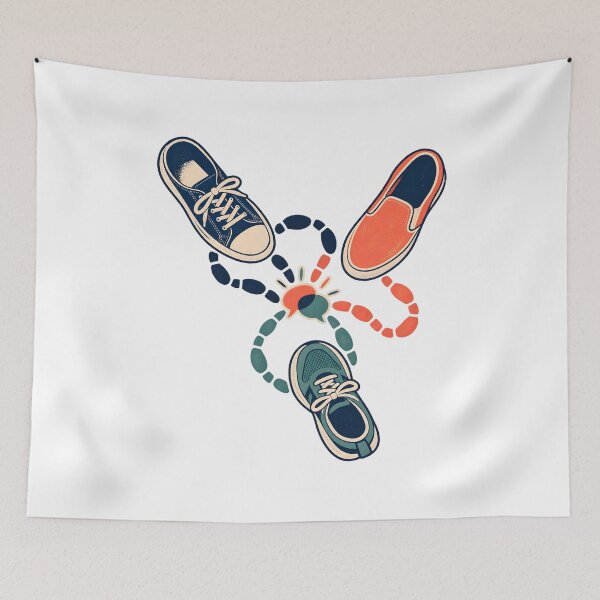 Item preview, Social Walking Shoes Meeting Route designed and sold by Philippa Shop.