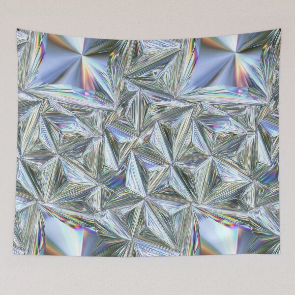 Item preview, Iridescent Rainbow Flare Silver Mirror Art designed and sold by Piotrek0001.