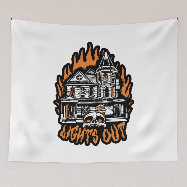 Item preview, Mile Higher Merch Lights Out Haunted House designed and sold by Friendlyodditi.