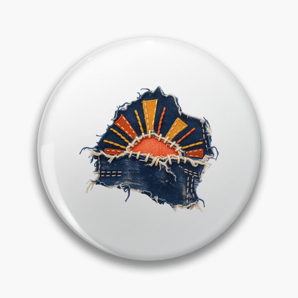Item preview, Visible Mending Sunrise Repair Sticker designed and sold by Philippa Shop.