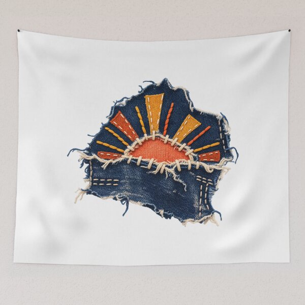 Item preview, Visible Mending Sunrise Repair Sticker designed and sold by Philippa Shop.