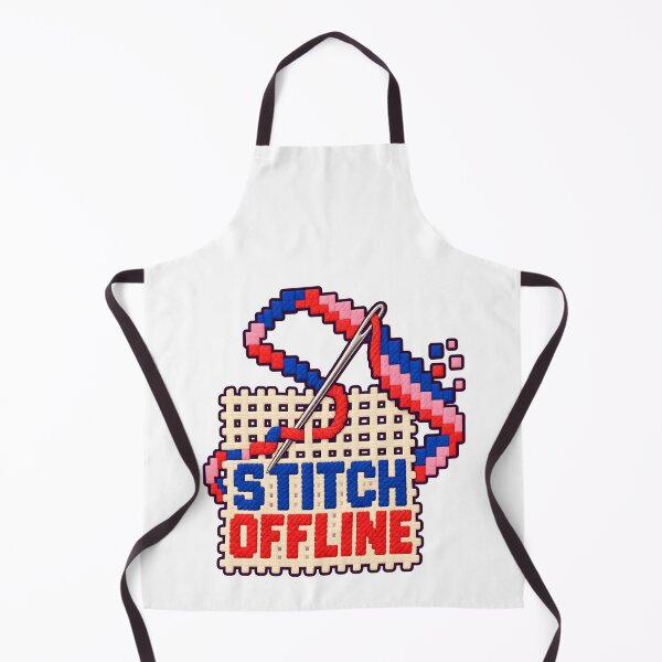 Item preview, Stitch Offline Needlepoint Grid Sticker designed and sold by Philippa Shop.