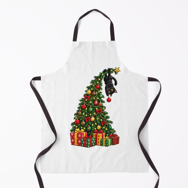 Item preview, Black Cat Hanging From Christmas Tree Funny Holiday Pet Gift designed and sold by Whirx.