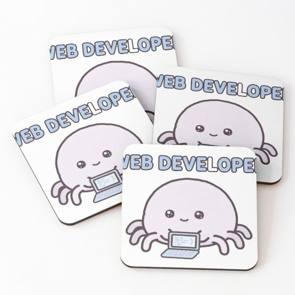 Item preview, Funny Chibi Spider Laptop Web Developer Programmer Humor Sticker designed and sold by xiaoxiaochibi.