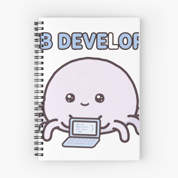 Item preview, Funny Chibi Spider Laptop Web Developer Programmer Humor Sticker designed and sold by xiaoxiaochibi.