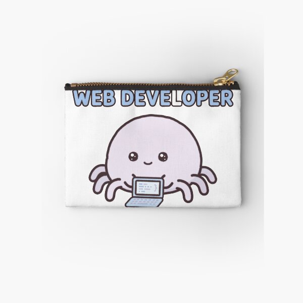 Item preview, Funny Chibi Spider Laptop Web Developer Programmer Humor Sticker designed and sold by xiaoxiaochibi.